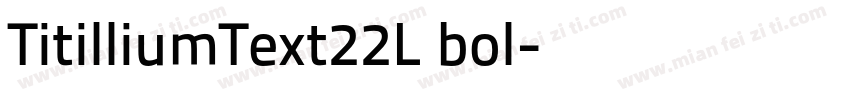 TitilliumText22L bol字体转换